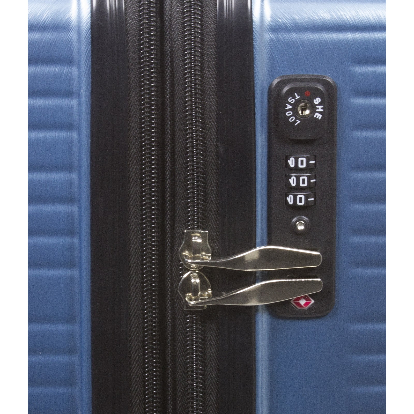 Dejuno Ashford 3-pc Hardside Spinner TSA Combination Lock Luggage Set-White 