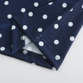 thumbnail image 4 of WUANDIXFA Robe de Maternité Décontractée Robe de Maternité Confortable Douce Mode à Pois Manches Mi-Longues Robe de Maternité Bleu Marine,2TG, 4 of 6