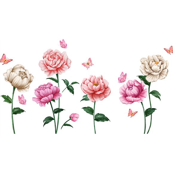 Peel and Stick Wallpaper, Rose Bouquet Flowers for Your Vibrant Sanctuary, Garden Floral Wall Stickers That Embrace Nature