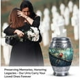 thumbnail image 4 of Aurora Borealis Urn, Small Urn For Ashes Adult Male, Urns For Ashes For Women, Decorative Urns, Small Urns For Human Ashes, Burial Urns For Adult Human Ashes, Mini Cremation Urn For Ashes 3 Inch,1pcs, 4 of 5