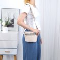 thumbnail image 4 of Bolso Cintura Pecho Riñonera para Mujeres Hombres Multi Bolsillos PU Cuero Sling Monedero, 4 of 9