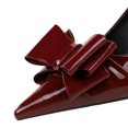 thumbnail image 5 of Women Pointed Toe Stiletto High Heels 6.5CM Bow Patent Leather Sexy Pumps Wedding Evening Party, 5 of 6