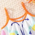 thumbnail image 2 of Toddler Baby Girls Summer Spaghetti Strap Dot Print Dress Swing Beach Sun Dress,Butterfly-2T, 2 of 7