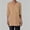 Khaki, variant on Women's Linen Tunic Tops Casual Dressy V-Neck Elbow Sleeve Dual Patch Pocket Solid Loose Irregular Hem Casual Summer Blouse S-XXXL