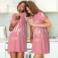 thumbnail image 4 of Fotbe Happy Mother's Day Bata de Dormir para Mujer con Estampado, Camisón de Algodón de Manga Corta, Ropa de Dormir Casual, 4 of 6