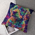 thumbnail image 7 of Ullo0ord 3D Painting Dog Throw Pillow Covers Set of 2 Cushion Case Pillow Covers Decorative Square Pillow Covers for Couch Sofa Bed 18x18in, 7 of 7