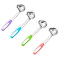 thumbnail image 4 of Stainless Steel Kitchen Ladle with Non-Slip Handle and Side Spout, Blue, 31*9 Cm., Stainless with Non Handle Small Spoon Polished Pouring Spout for Kitchen Cooking and Serving, 4 of 4