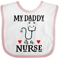 thumbnail image 3 of Inktastic Daddy is a Nurse Baby Boys or Girls Baby Bib, 3 of 4