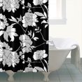 thumbnail image 4 of Pioneer Flower Floral Print Pattern Shower Curtain 72"x72" ,Bathroom Decorative Shower Curtains Set with 12 Hooks,Modern Waterproof Washable Shower Curtain, 4 of 6