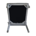 thumbnail image 3 of House Marchese Two Tone Gray Fabric&Pearl Gray Finish Side Chair(Set of 2), 3 of 8
