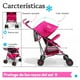 thumbnail image 2 of Carriola de bastón The Baby Shop compacta,frenos,arnés,8 llantas Rosa, 2 of 6