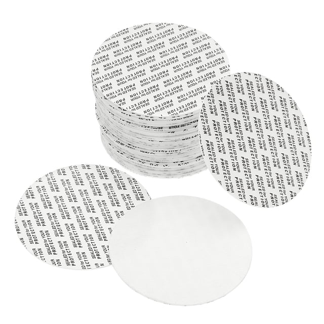 Unique Bargains 63mm Mousse PE Résistante Tamper Pression Sensible Joint Blanc Lot de 100