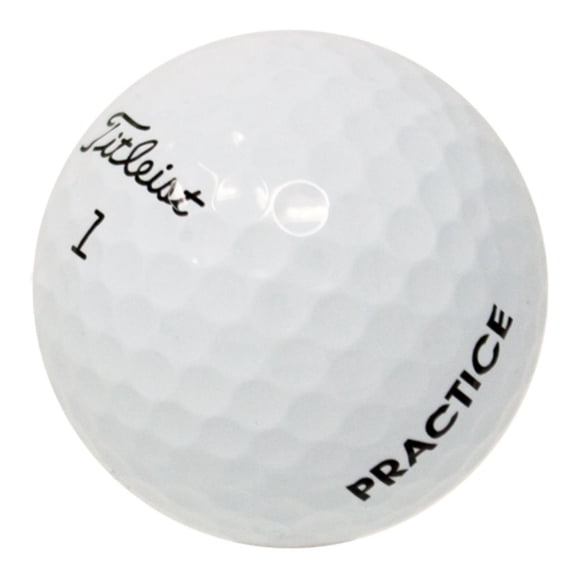 Pre-Owned LostGolfBalls - Titleist Tour Practice Golf Balls in Pristine Condition Quality, No Logos, No Player Markings, Recycled Used Golf Balls, Perfect Condition, Unreal Value, White