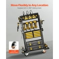 thumbnail image 4 of VEVOR 4-tier Tool Organizer Cart with Charging Station Garage Cart on Wheels, 4 of 9