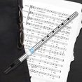 thumbnail image 2 of Beginner-Friendly Irish Whistle Flute - D Key 6-Hole Vertical Recorder with ABS Resin & Steel Construction, Lightweight 32g Design, Silver Color Option, Compact 29.8cm Size for Easy Handling and, 2 of 7