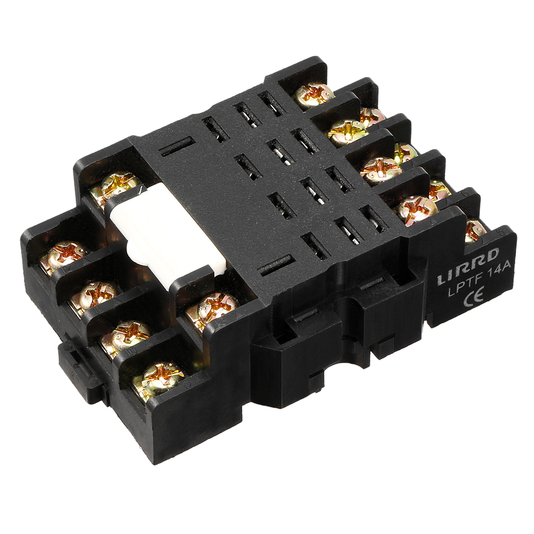 PTF14A Model 10A 14P DIN Rail Mount Power Relay Socket Base Holder