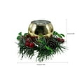 thumbnail image 3 of Suncoda Christmas Wreath, Christmas Wreath Decorations Venue Decoration Christmas Background Decoration Crafts Ornament Hanging, Christmas Ornament, 3 of 8
