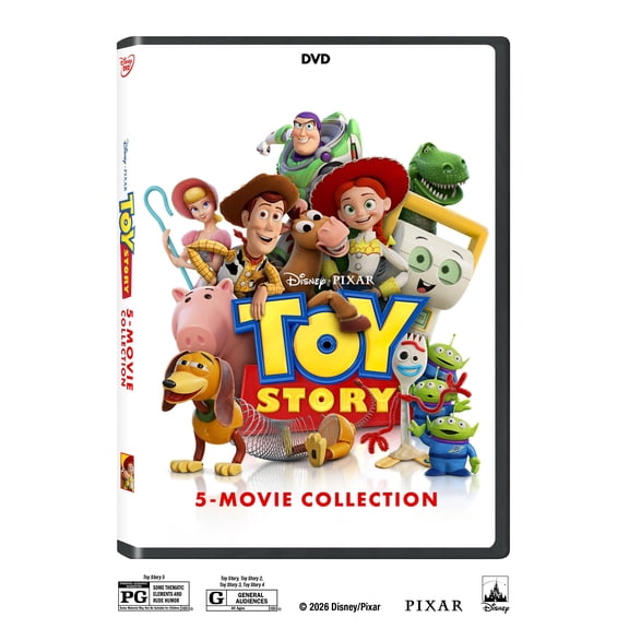 Toy Story 5-movie collection - DVD) DVD, Disney - Pixar Adventure, Animation