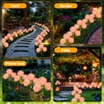 thumbnail image 5 of Lyacmy 4 Pack Pink Hydrangea Solar Garden Lights Outdoor, Waterproof Solar Lights for Yard Pathway Patio Outdoor Decor, 5 of 9