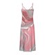 thumbnail image 3 of Vestido de Verano Casual de las Mujeres, Impresión Plegada Casual de Verano, Vestido de Cuello en V sin Mangas de Camis, 3 of 5