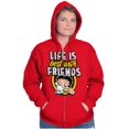 thumbnail image 4 of Betty Boop Pudgy Cute Puppy Dog Zip Hoodie Sweatshirt Women Brisco Brands M, 4 of 6
