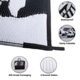thumbnail image 3 of Kzaei Waterproof Outdoor Rug, 5'x8' Reversible Plastic Camping Area Rugs, Black & Brown, 3 of 8