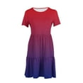 thumbnail image 6 of Summer Dresses for Women 2024 Casual Short Sleeve Crewneck Basic Swing Beach Mini Dress Boho T Shirt Sundress with Pockets Warehouse&nbsp;Sale, 6 of 6