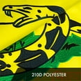 thumbnail image 4 of G128 – Dont Tread on Me (Gadsden) Flag | 2x3 feet | Embroidered 210D – Indoor/Outdoor, Vibrant Colors, Brass Grommets, Heavy Duty Polyester, 3-ply, 4 of 7