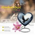 thumbnail image 5 of Small Eagle Flying In Snow Mountains Urn For Adult Mother & Father - Urn For Human Ashes Adult Woman & Men - Metal Urns For Human Ashes - Ash Urns For Humans (Size - 3inch, 1pcs), 5 of 5