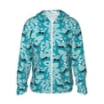 thumbnail image 1 of Fotbe Shark Wearing Sunglasses Chaqueta con Protección Solar UPF 50+ para Hombre y Mujer, Camisa con Capucha y Bolsillos-XX-Large, 1 of 7