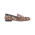thumbnail image 2 of SAM EDELMAN Womens Beige Animal Print Leopard Bit Buckle Hardware Cushioned Loraine Round Toe Block Heel Slip On Leather Loafers 6 M, 2 of 4
