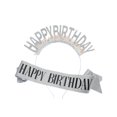 thumbnail image 1 of Customizable Sparkling Letter Shoulder Strap Set for Birthday Graduation Pageant Events with Hot Stamped Font and Secure Pin, 1 of 5