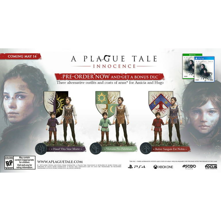 A Plague Tale Innocence, PS4 Xbox One PC