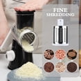 thumbnail image 5 of BAKIBO Rotary Cheese Grater, 3 in 1 Cheese Shredder Grater Rotary with Handle, Vegetable Mandoline Slicer Grater Shredder for Vegetable, Cheese, Nut, Garlic, 5 of 8