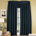 thumbnail image 2 of Royal Hotel Bedding Soho Navy Rod Pocket Window Curtain Panel, Solid Pattern, 42x96 inches, 2 of 4