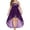 Purple, variant on plus size dresses for women party elegant bling double strappy cami dress empire waist high low summer dress