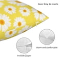 thumbnail image 3 of Honeii Daisies Flowers Print Throw Pillow, Square Decorative Pillow Forms Soft Fluffy Plump Pillow Decorative Pillow Inserts,Couch Pillows-12"x12", 3 of 7