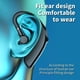 thumbnail image 3 of Auriculares inalámbricos con Bluetooth, manos libres, auriculares individuales, 5,3, montados en la oreja, deportivos, empresariales, resistentes al agua y con reducción de ruido, color negr, 3 of 5