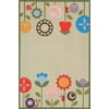 Momeni Lil Mo Whimsy Novelty Flowers Modern Area Rugs, 84" x 60"