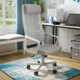 thumbnail image 6 of Furniture of America Celciana Executive Chair with Lumbar Support & Swivel, 275 lb. Capacity, Gray and White, 6 of 10