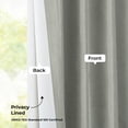 thumbnail image 5 of Half Price Drapes Silver Faux Dupioni Silk Room Darkening Curtains for Bedroom(1 Panel),50WX 96L, 5 of 10
