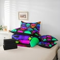 thumbnail image 6 of Castle Fairy Gothic Skull 7-Piece Twin Bedding Sets for Teens,Stars Print Bedding Comforter Set,Happy Halloween Breathable Sheet Sets,Luxury Bedroom Decor, 6 of 8