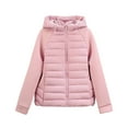 thumbnail image 2 of Pincandy Women's Cropped Puffer Jacket Hooded Warm Padded Winter Outerwear Coat with Pockets, 2 of 7