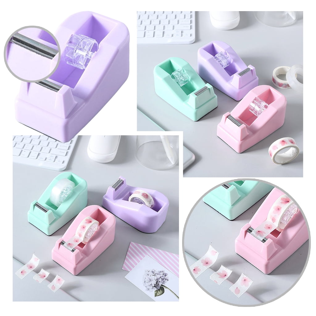 Office Desk Tape Dispenser, 0.79Inch Tape Cutter Tape Holder Sealing Tape Cutter