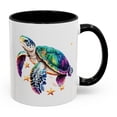 thumbnail image 2 of Turtle Coffee Mug, animal coffee mug, blue coffee mug, 2 of 4