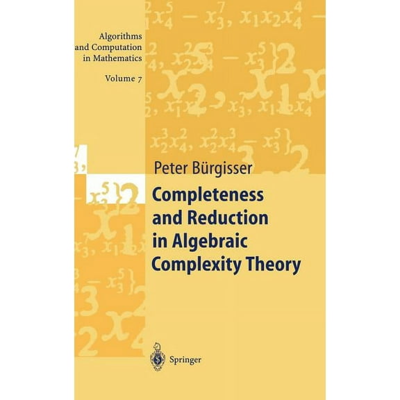 Algorithms and Computation in Mathematic Completeness and Reduction in Algebraic Complexity Theory, Book 7, (Hardcover)