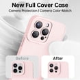 thumbnail image 3 of Designed for iPhone 15 Pro Max Case Silicone - Enhanced Camera Lens Protection - Soft Microfiber Lining Inside - Shockproof Protective Phone Case 6.7" for Men Women Girls - Elegant Pink, 3 of 6