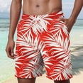 thumbnail image 2 of KPOPLK Mens Swim Trunks Quick Dry Swim Shorts with Mesh Lining Funny Swimwear Bathing Suits 7inch(Red,XXXL), 2 of 5