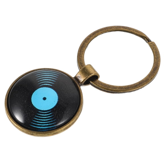 PENIKOKO Vinyl Record Pendant Keychain Assorted Colors Retro Style Bag Charm Accessory for Men Women