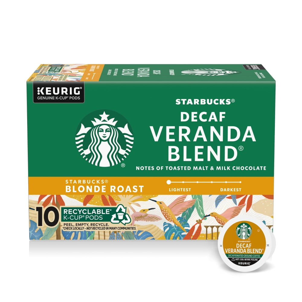 Starbucks Decaf Veranda Blend Starbucks Blonde Roast K-Cup Coffee Pods 10 ct - 3 Pack